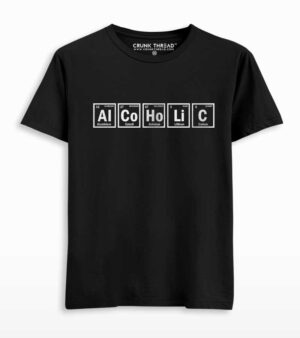 Alcoholic Periodic Table Print T-shirt
