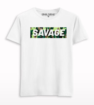Savage camouflage Print T-Shirt