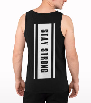 Stay Strong Back printed Tank Top
