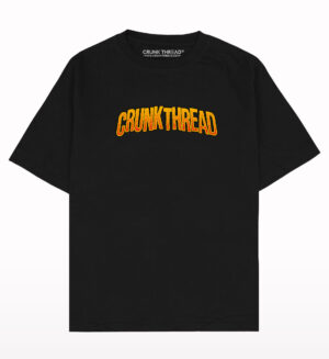 Skull Fire Crunk Thread Oversized T-shirt