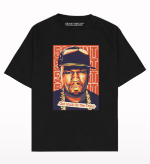 50 Cent Graphic Oversized T-shirt