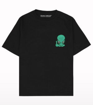 Alien abduction space oversized T-shirt
