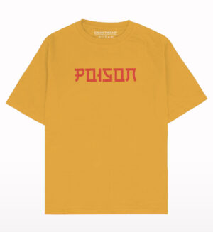 Poison Oversized Fit Mustard T-shirt